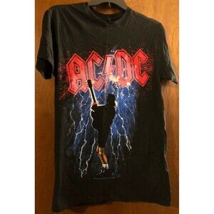 Men's AC/DC Black T-shirt Size S NWT B4